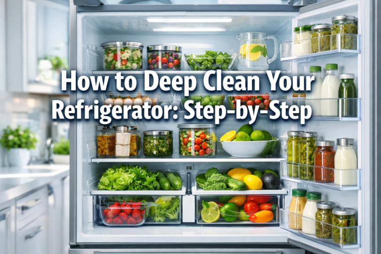 How to Deep Clean Your Refrigerator: Step-by-Step