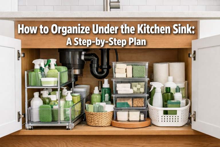How to Organize Under the Kitchen Sink: A Step-by-Step Plan