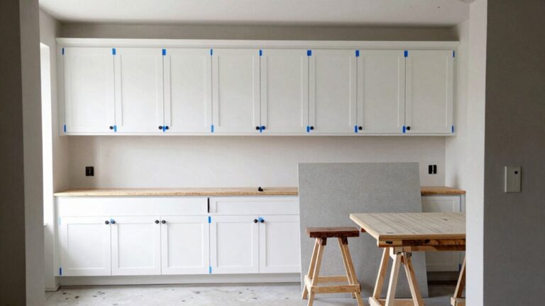 cabinets installed before countertops