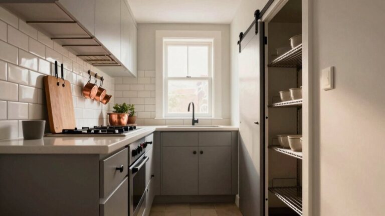 efficient small kitchen flow