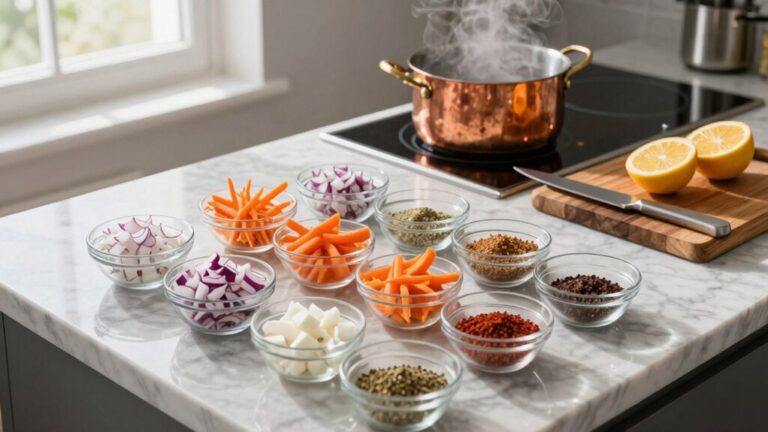 mise en place maximizes efficiency