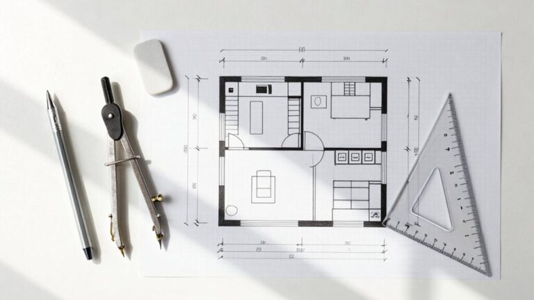 kitchen layout drawing steps