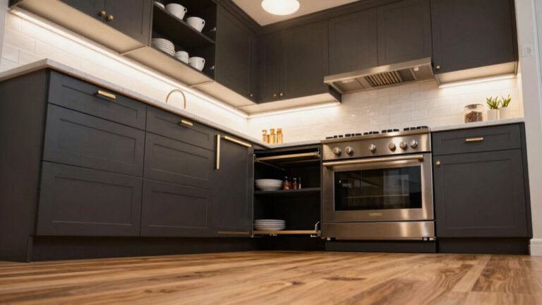 small kitchen cabinet space saving