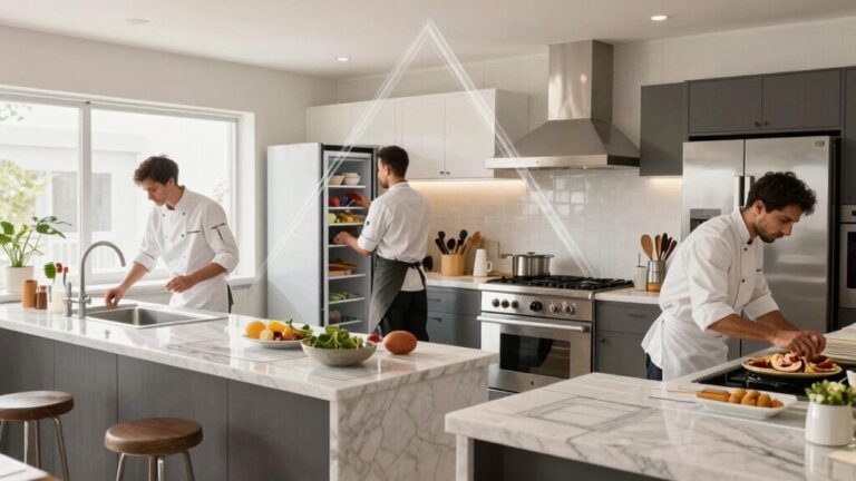 efficient kitchen workflow layouts