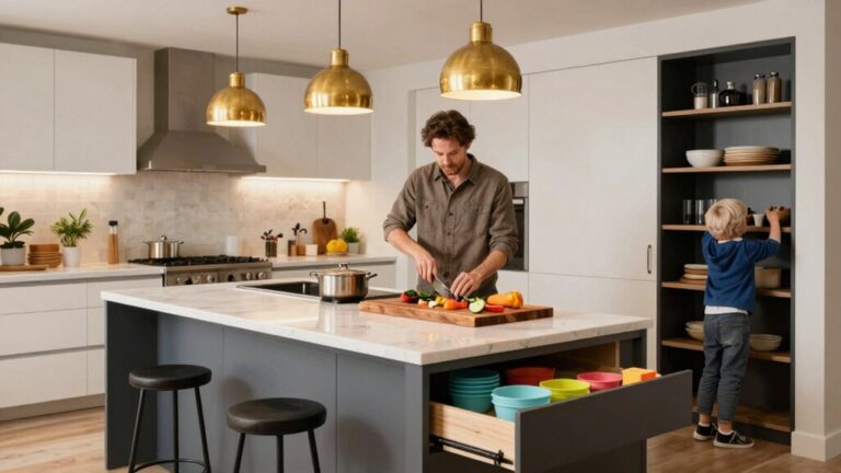 family friendly kitchen design workflow