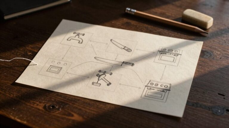kitchen workflow diagram steps