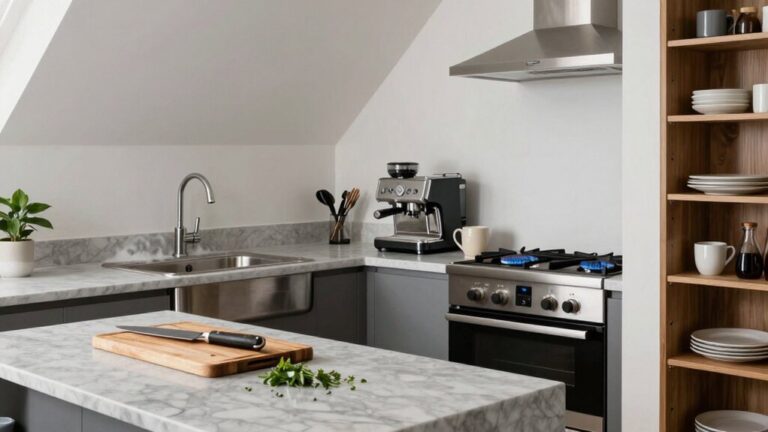 kitchen zone layout blueprint