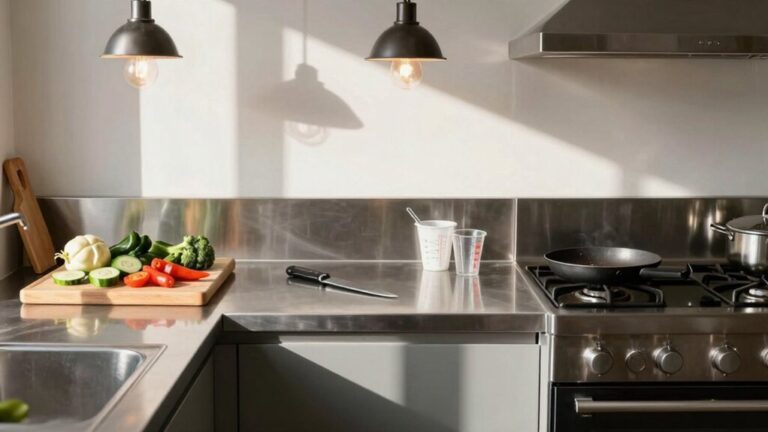 three step open kitchen flow